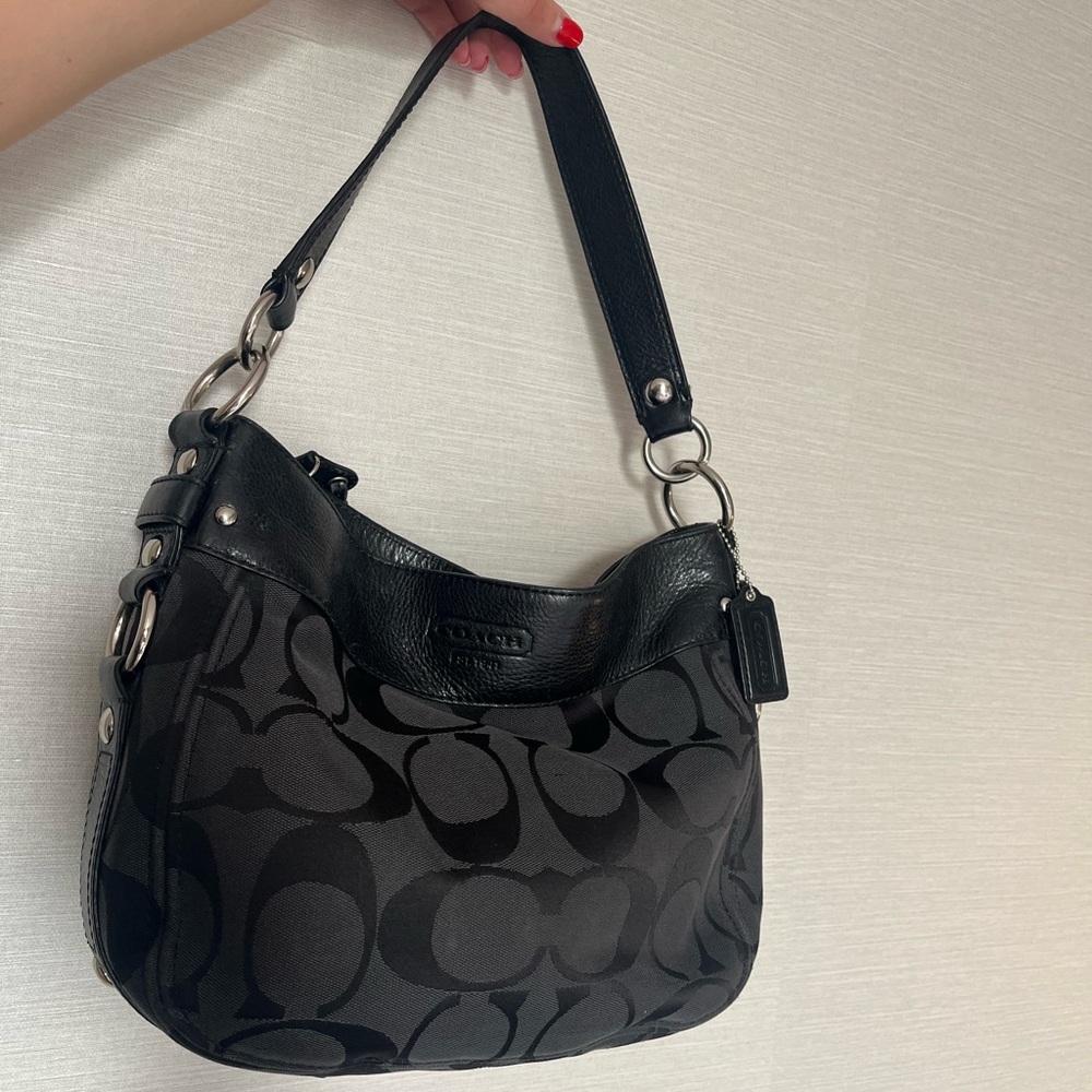 Coach Black Zoe Handbag Tote
